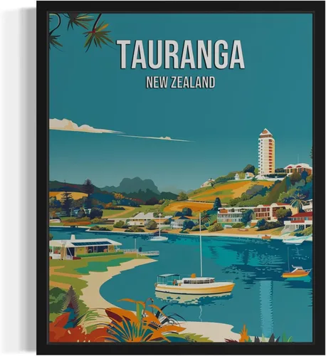 Vista 7 de Póster de paisaje de Adelaide Australia, arte de pared retro vintage, pintura de paisaje de la naturaleza, galería 23