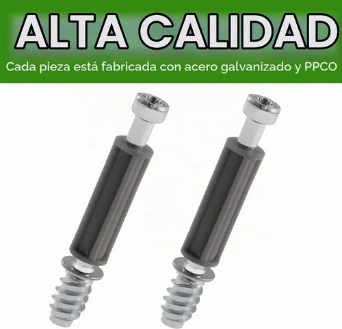 Vista 5 de Spare Hardware Parts Tornillo de fijación de bloqueo de leva (repuesto para pieza IKEA #118331) (paquete de 8)