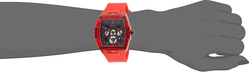 Vista 4 de GUESS Reloj multifunción con esfera expuesta en tono dorado