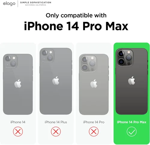 Vista 2 de Elago Armor - Funda para iPhone 14 Pro Max de 6.7 pulgadas, protección contra caídas de grado militar, textura de fibra de carbono resistente, Negro