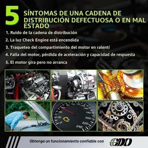 Vista 9 de Kit de cadena de distribución 4.0 con tensor de bomba de agua 13028ZS00A se adapta a 2005-2013 Nissan Frontier Pathfinder Xterra Suzuki Equator 4.0L