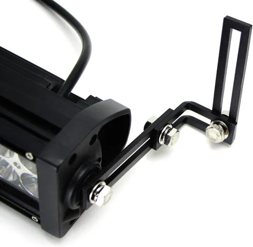 Vista 3 de iJDMTOY Compatible con la mayoría de barras de luz LED de 20, 25, 30, 40 pulgadas o luces LED de cápsula, soporte universal para área de parachoques