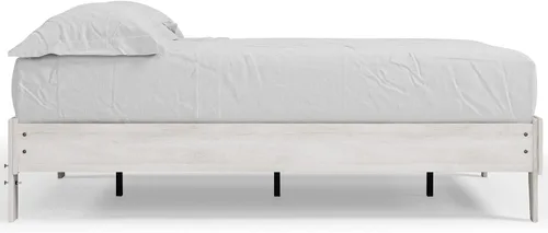Vista 11 de Signature Design by Ashley - Base de cama con plataforma de granja casual Shawburn, tamaño matrimonial, cal desgastada