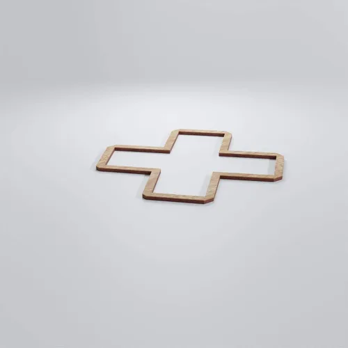 Vista 67 de 7 3/8"W X 7 3/8"H Extra Pequeño Fowler Decorativo Fretwork Madera Paneles De Pared, Aliso