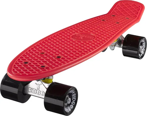 Vista 22 de Ridge Skateboard 55 cm Mini Cruiser Retro Stil in M Rollen Komplett U Fertig Montiert