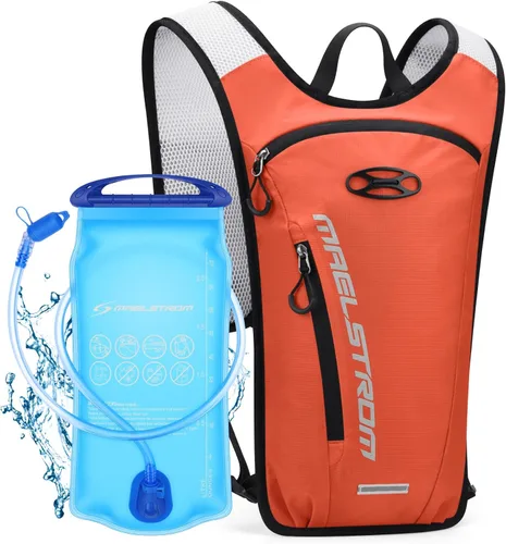 Vista 8 de Maelstrom Hydration Backpack with 2L Water Bladder,Lightweight Running Vest BPA-free,Breathable Shoulder and Back panel,Adjustable Chest