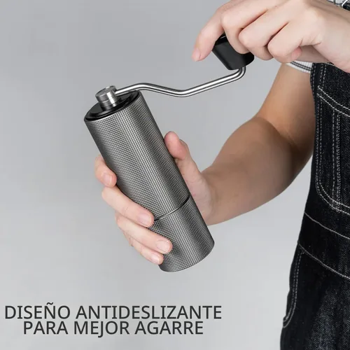 Vista 4 de TIMEMORE Chestnut C2 - Molinillo de café manual de 0.88 oz con fresas cónicas de acero inoxidable CNC, ajuste interno ajustable, posicionamiento