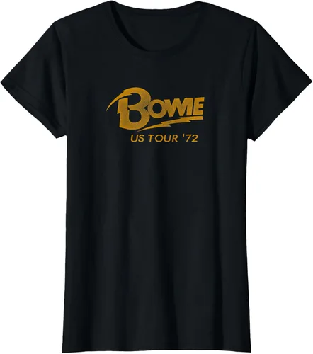 Vista 25 de David Bowie - Camiseta US Tour '72, Negro