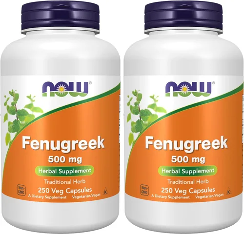 Vista 8 de NOW Foods Suplementos, Alholva (Trigonella foenum-graecum) 500 mg, Suplemento herbario, 100 cápsulas vegetales
