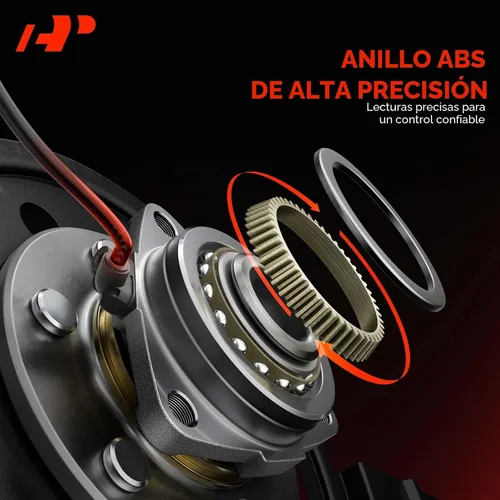 Vista 7 de A-Premium 2 x Rodamientos de Rueda Delantera y Conjunto de Cubo con ABS y 6-Lug Compatible con Chevy GMC Buick - 2002-2009 - SSR, Trailblazer (EXT)