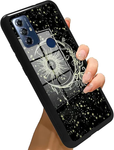 Vista 175 de Funda para Motorola Moto G Stylus 5G 2021 de vidrio templado, funda negra con diseño de mujer negra africana para mujeres y hombres, antiarañazos, a