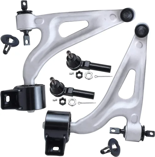 Vista 229 de Detroit Axle - 4 piezas de brazos de control traseros para Ford C-Max, Focus, Mazda 3 5, Volvo C30, C70, S40, V50, 4 brazos de control superiores e