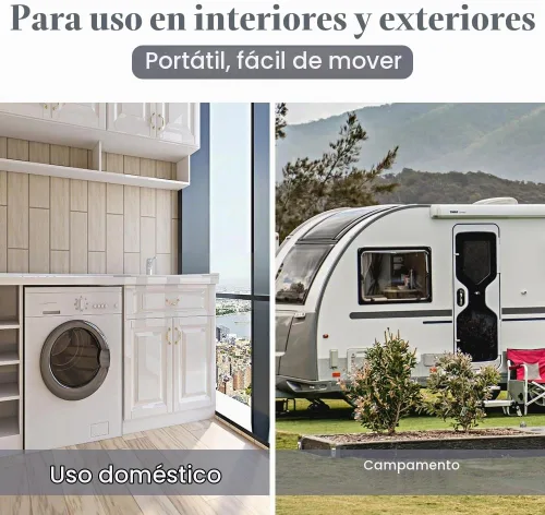 Vista 7 de Tendedero plegable para ropa (41 x 29 x 14 pulgadas), color blanco Estante de secado de ropa extensible portátil para ropa de secado al aire