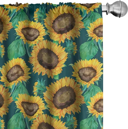 Vista 44 de Lunarable Cortinas con estampado de madera, madera natural rústica con rayas, patrón abstracto ovalado, tema de carpintería, tratamientos