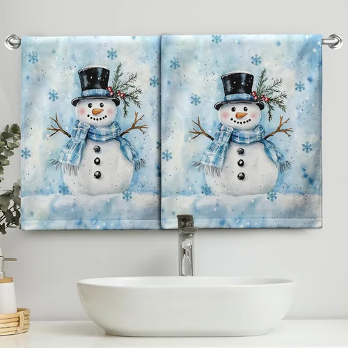 Vista 58 de Toallas de Mano Azul Gris Marrón para Baño Negras Pintura Moderna de Arte Abstracto Toallas de Cocina Suave Absorbente Toalla de Huésped Punta