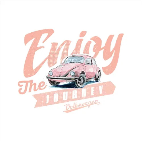 Vista 2 de Volkswagen Enjoy The Journey Beetle - Camiseta para mujer