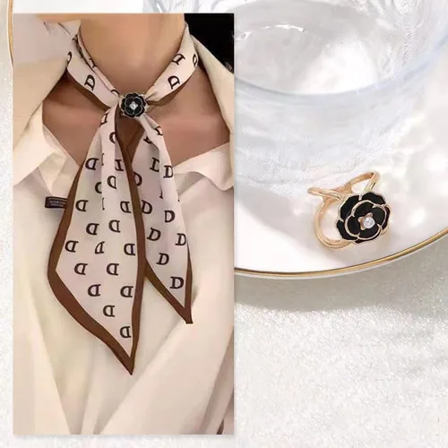 Vista 7 de Broche de perlas, broche de perlas, suéter, chal, pantalones de cintura, extensor, pasadores de seguridad, clip de doble imitación de diamantes