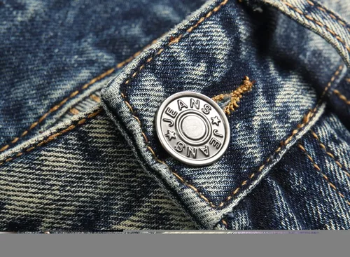 Vista 7 de OIIIO Pantalón vaquero de pierna recta rasgados para hombre