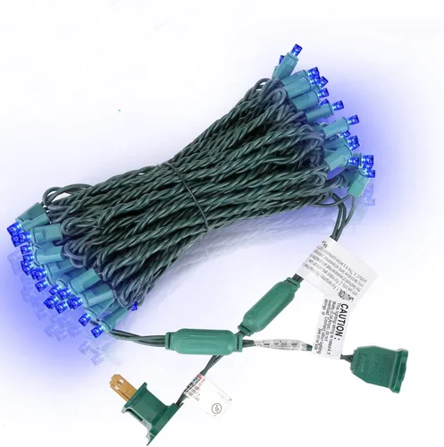 Vista 13 de Luces LED de Navidad, 50 unidades, luz LED de Navidad sin costuras para exteriores e interiores, grado de iluminación comercial, luz roja, cable