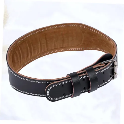 Vista 9 de BESPORTBLE Cinturón de ejercicio ajustable para hombre, cinturón de cintura para hombres, cinturón de sentadillas para la espalda, cinturón