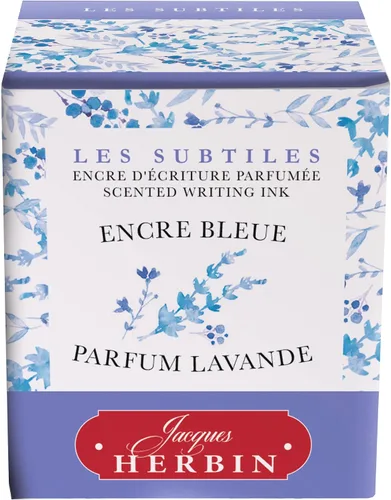 Vista 2 de Herbin Georges Lalo 13710T - Tinta perfumada (1.0 fl oz, 1.9 x 1.9 x 2.0 in), color azul
