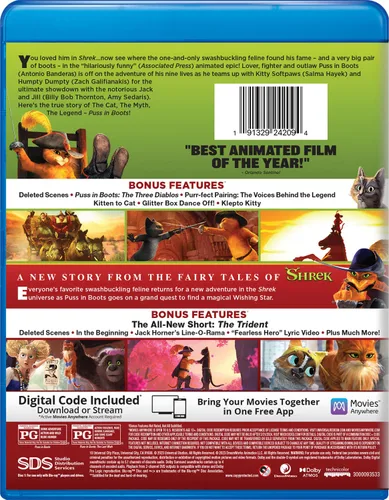 Vista 3 de Puss in Boots 2-Movie Collection (Blu-Ray + DVD + Digital)