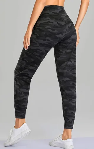 Vista 16 de Oalka - Pantalones deportivos para mujer, con cintura alta y bolsillos, para hacer deporte, yoga y entrenar