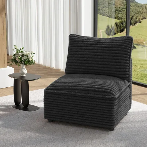 Vista 90 de Vesgantti - Sofá de 40" de Asiento Individual, Cómodo Sofá Nube de Asiento Profundo Tapizado de Chenilla, Sofá Moderno, Asientos Extra para Sofás