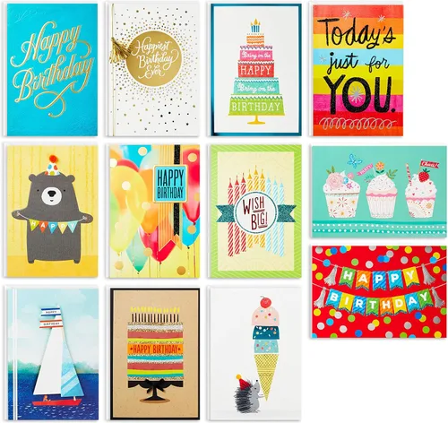 Vista 8 de Hallmark Tarjetas del día de San Valentín (12 diseños únicos con sobres) para niños, pareja romántica, amigos, familia, cuidador