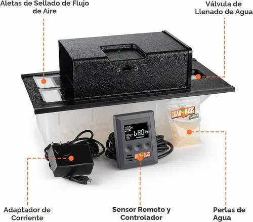 Vista 4 de Humidificador electrónico Cigar Oasis para gabinete / armario Humidificador