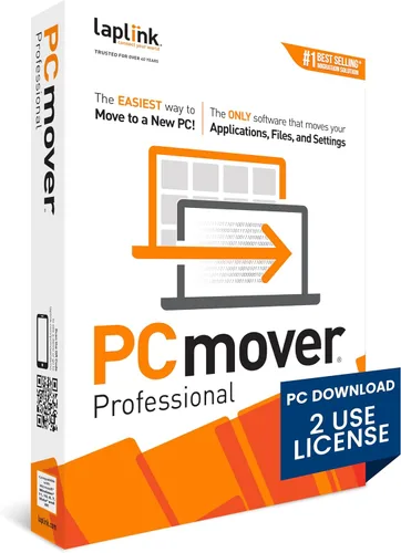 Vista 10 de Laplink PCmover Professional - Move your Applications, Files and Settings from an Old PC to a New PC - Data Transfer Software - 1 Use License