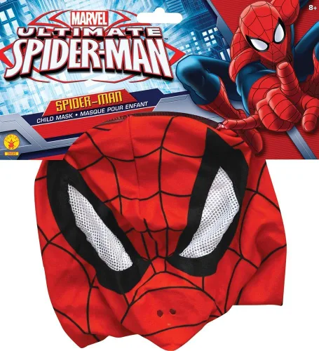 Vista 2 de Rubies Marvel Ultimate Spider-Man - Máscara de tela, tamaño infantil