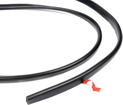 Vista 6 de CROSSDESIGN Guardabarros universal de 30 pies para rueda de automóvil, borde de llamada, junta de goma estilo limpiaparabrisas con cinta de grado