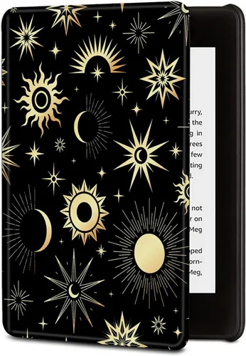 Vista 10 de BVDIKMI Funda para Kindle de 6 pulgadas (versión 11ª generación 2022), funda delgada de piel sintética con encendido y apagado automático para Retro