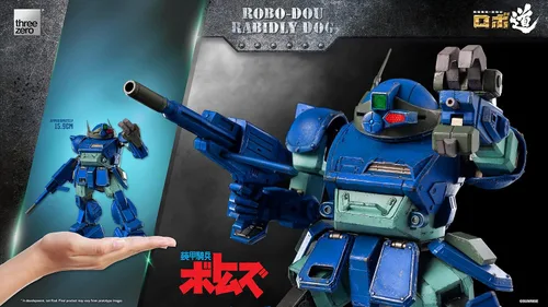 Vista 9 de THREEZERO Armored Trooper VOTOMS: Rabidly Dog ROBO-DOU Figura coleccionable
