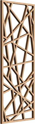 Vista 25 de Conway Paneles de pared decorativos de madera con calado, 9 3/8 pulgadas de ancho x 24 3/8 pulgadas de alto x 1/4 de alto, aliso