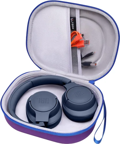 Vista 21 de Funda para auriculares JBL Tune 780NC/770NC/530BT/730BT/720BT/670NC 1. Exterior negro + gris
