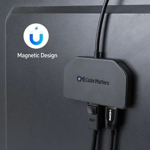 Vista 6 de Cable Matters Hub DisplayPort 1.4 MST, 2 DisplayPort y 1 HDMI 1 x HDMI 2.0 + 2 x DP 1.4, DP Splitter Hub, para Windows, no compatible con macOS
