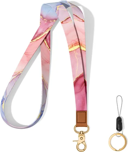 Vista 17 de Llavero con cordón para el cuello, llavero con correa larga para mujeres y hombres, llaves del automóvil, insignias de identificación, tarjeta