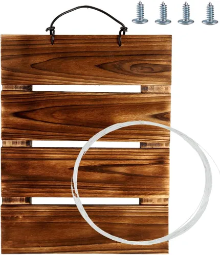 Vista 5 de Kit de tablero de montaje para helecho Staghorn Dranvosk, maceta de pared de madera, soporte colgante para plantas verticales, Platycerium
