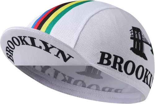 Vista 31 de Brooklyn - Gorra de ciclismo retro para usar debajo del casco, forro de casco de ciclismo, transpirable y absorción de sudor