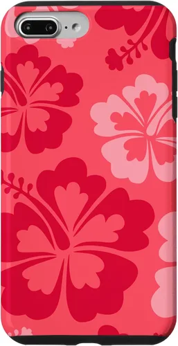 Vista 12 de Hibiscus Flower Beach Hawaiian Exotic Floral Surf Cranberry Case for iPhone 17