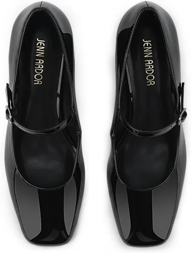 Vista 8 de JENN ARDOR Zapatos de tacón grueso para mujer, zapatos de vestir Mary Jane con punta cerrada, cómodos zapatos de vestir con punta cuadrada