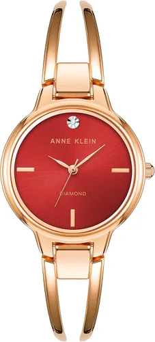 Vista 12 de Anne Klein - Reloj de brazalete con esfera de diamante auténtico para mujer