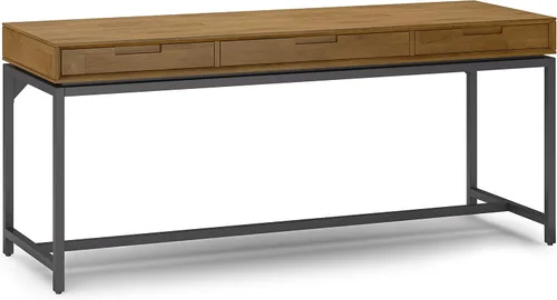 Vista 21 de SIMPLIHOME Escritorio de madera maciza Banting de 72 pulgadas de ancho en Distressed Grey