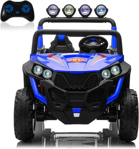 Vista 12 de 24V Ride On UTV Car 2 Seater Electric Ride On Juguete para Niños 4WD Camión Negro