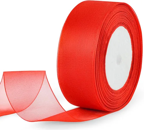 Vista 14 de Cinta de purpurina dorada de 1 pulgada x 25 yardas, cinta de tela metálica brillante para manualidades, envoltura de regalos, bodas, decoración