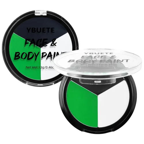 Vista 8 de YBUETE Paleta de pintura corporal a base de aceite gris negro blanco