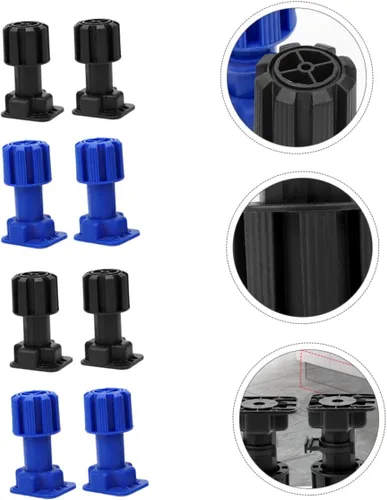 Vista 3 de OSALADI Patas de sofá ajustables para gabinete, patas de sofá, patas de mesa de metal, patas de silla, patas ajustables para muebles, almohadillas