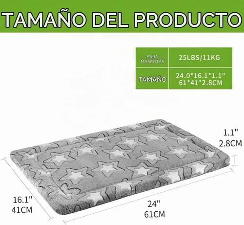 Vista 2 de EMPSIGN Almohadilla para jaula de perro - Alfombrilla de perrera reversible (fría y cálida), lavable a máquina, almohadilla para dormir